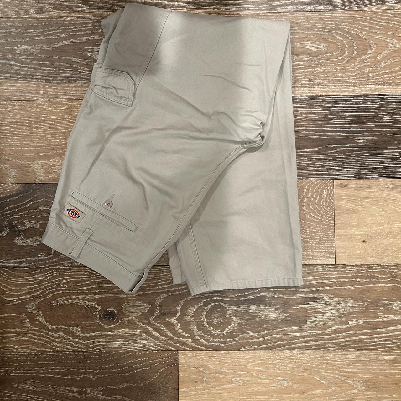 Vintage cream cargo dickies pants 32x32 baggy fit Depop