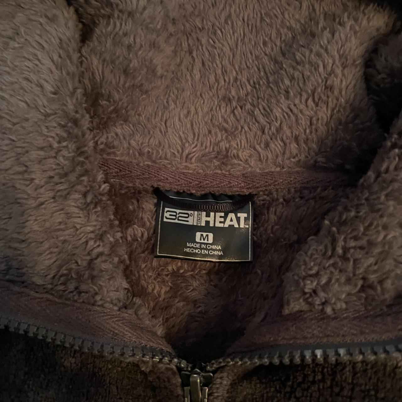 Gray Velour Jacket 32 Degrees Heat (Size M) Warm... - Depop