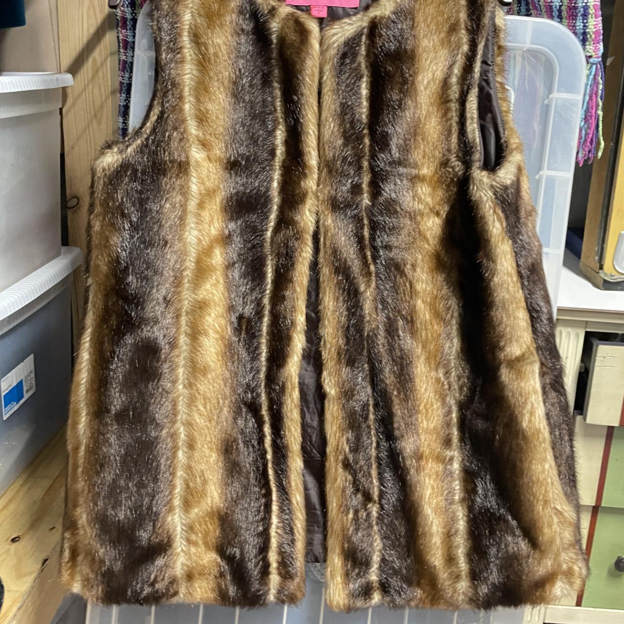 Betsey johnson hot sale fur vest