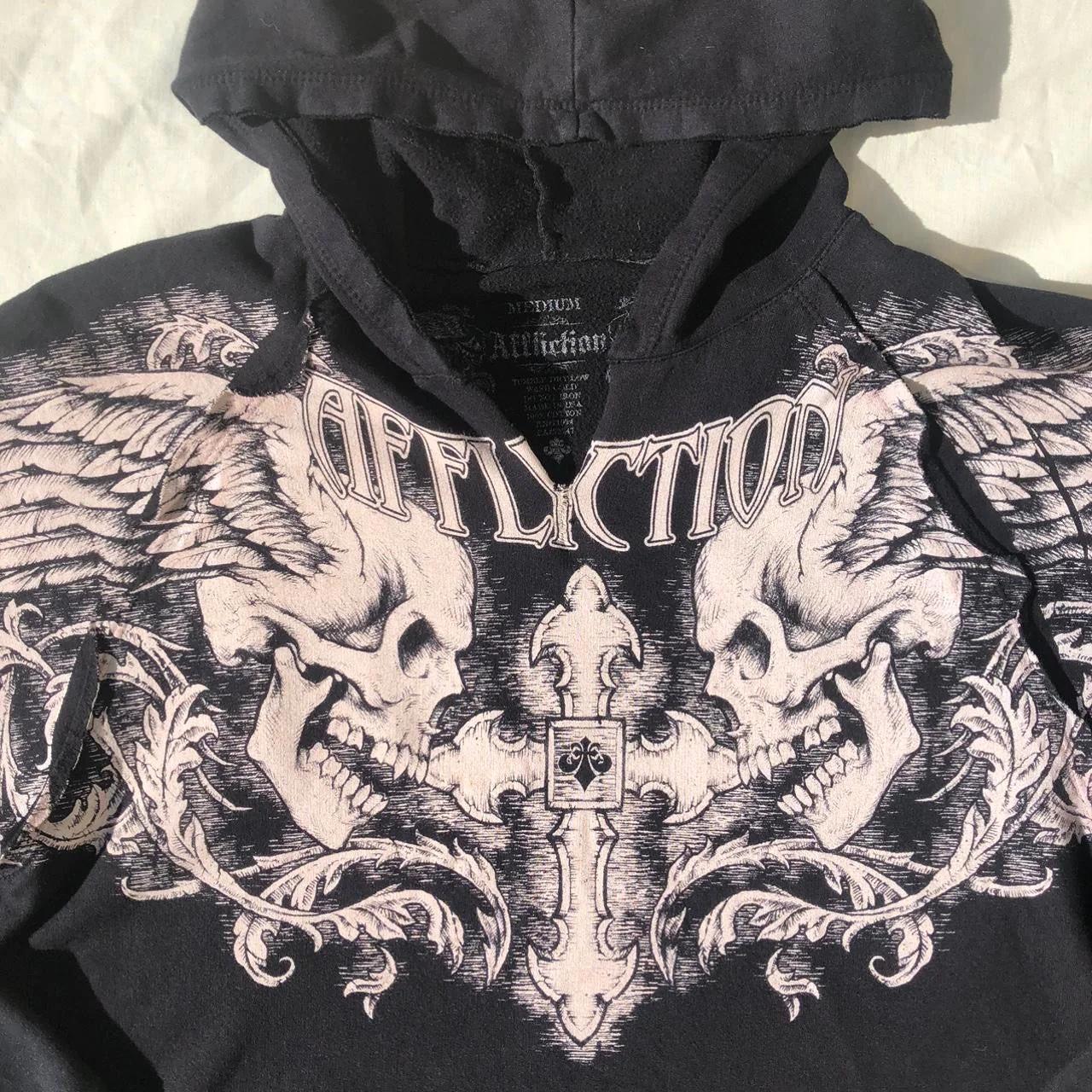 AFFLICTION HOODIE SIGILS - Hard Affliction... - Depop