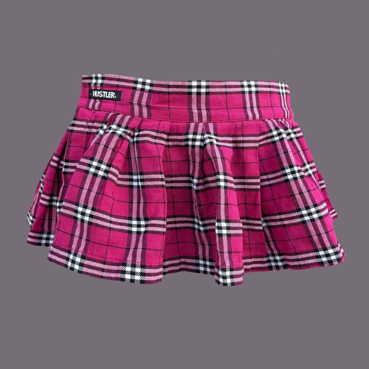 hustler plaid lingerie skirt #goth #grunge #y2k... - Depop