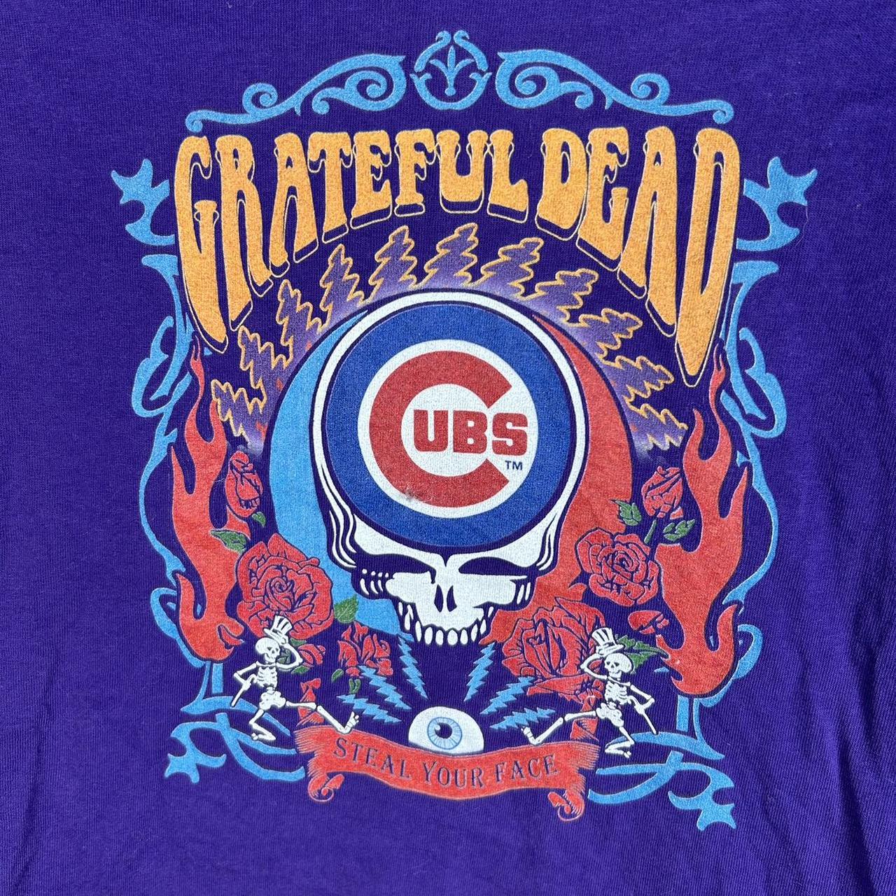 Chicago Cubs Grateful Dead Steal Your Face Shirt - High-Quality