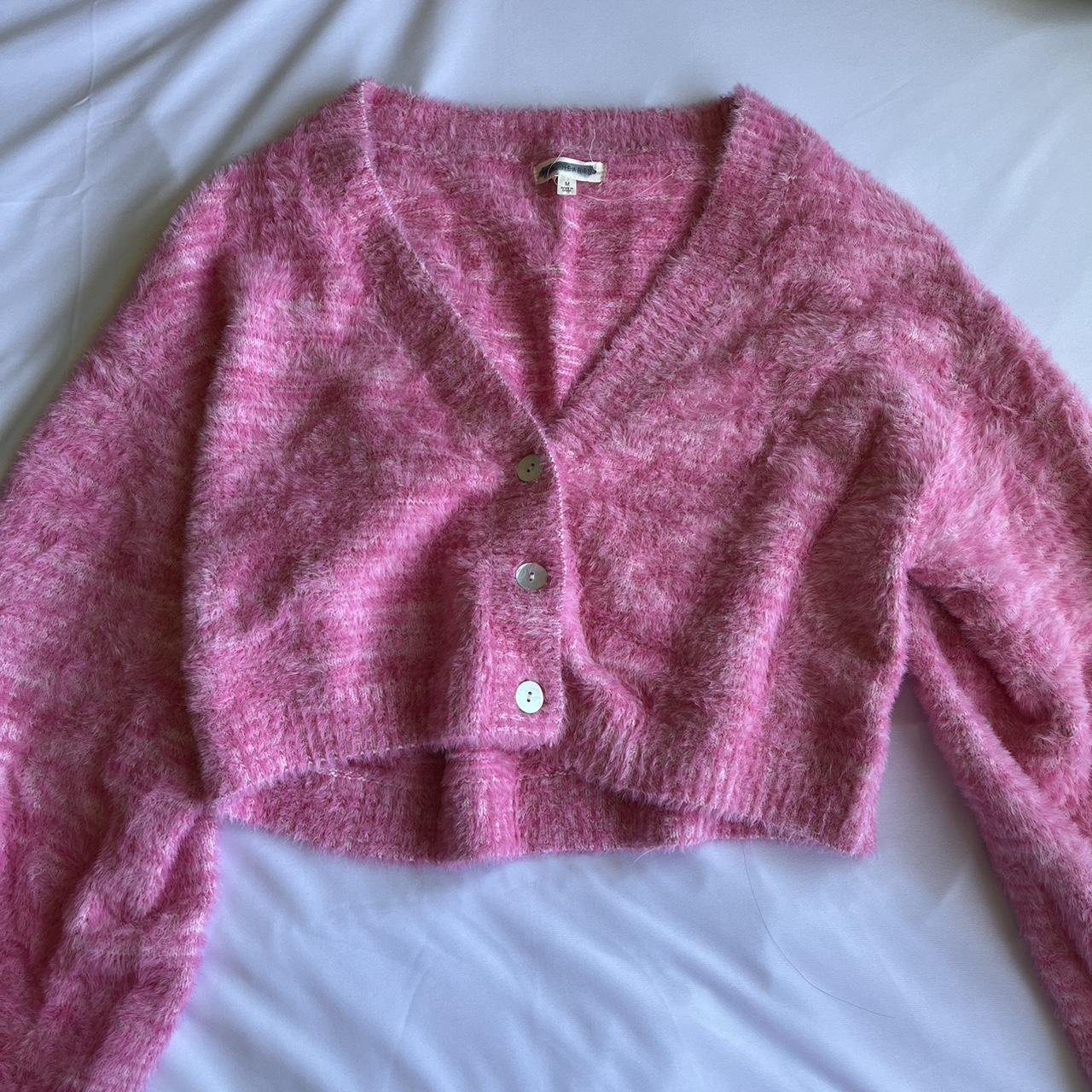 Gymboree Girl 6-12m Pink Cardigan Sweater Grey - Depop