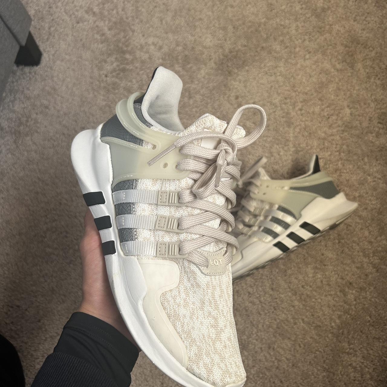 Womens size 7 Adidas EQT ADV gold white colorway Depop