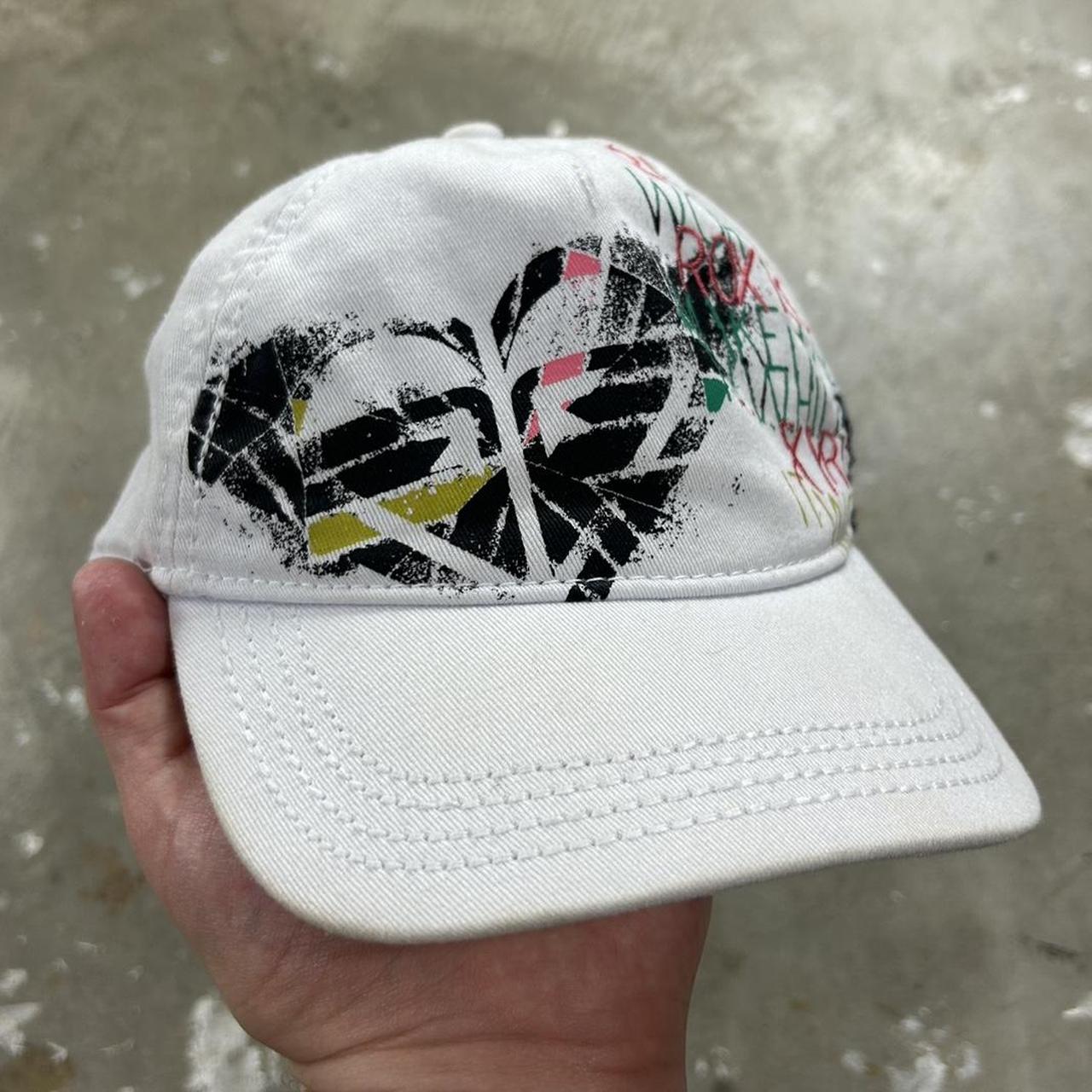 Roxy Women's Caps - White/Multi – White 00s Y2K R… - image 1