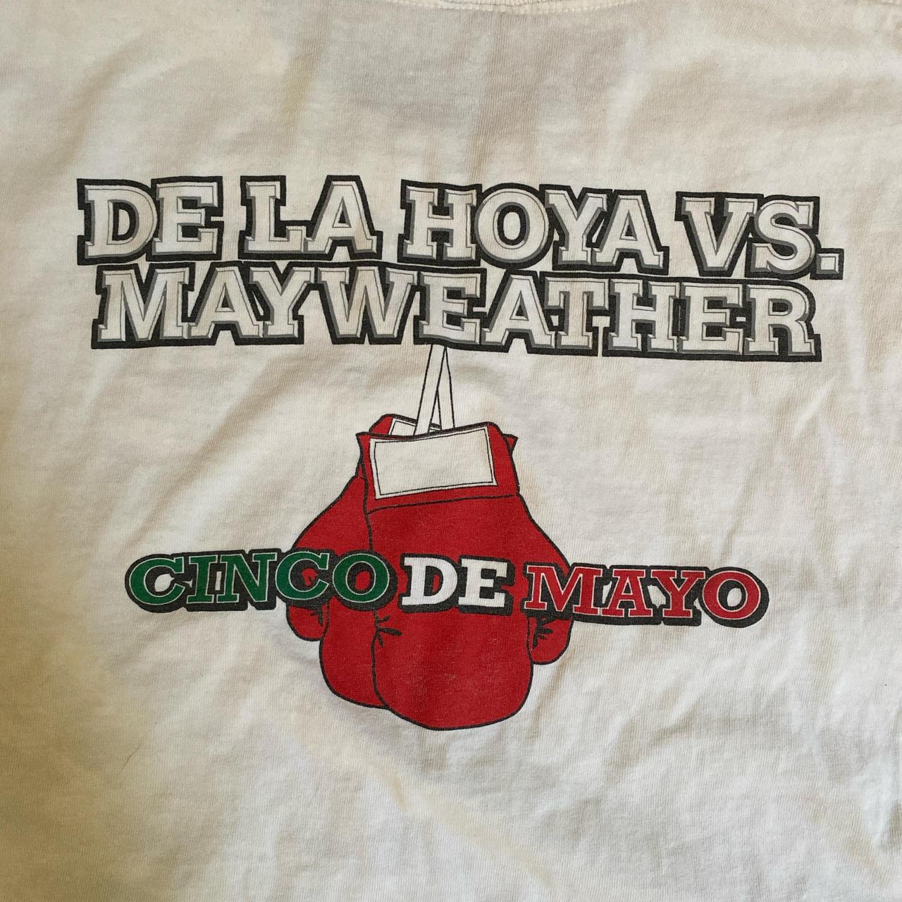 Vintage 2007 De La Hoya Vs Mayweather Fight Shirt popular