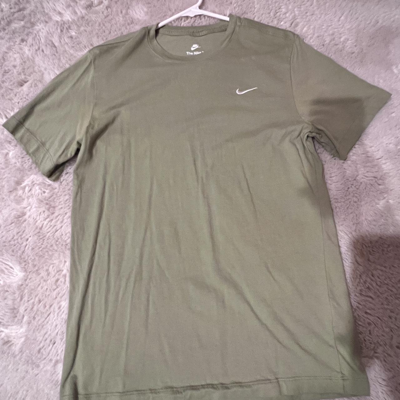 sage green nike shirt