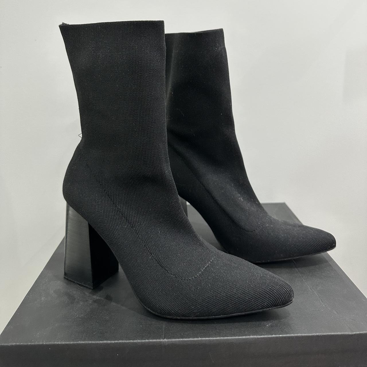 Glassons black sock boots, Aus women’s size