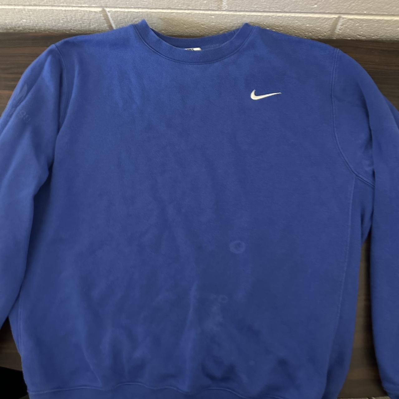 Blue Nike Sweatshirt | Size LG 10/10 condition 🖤... - Depop