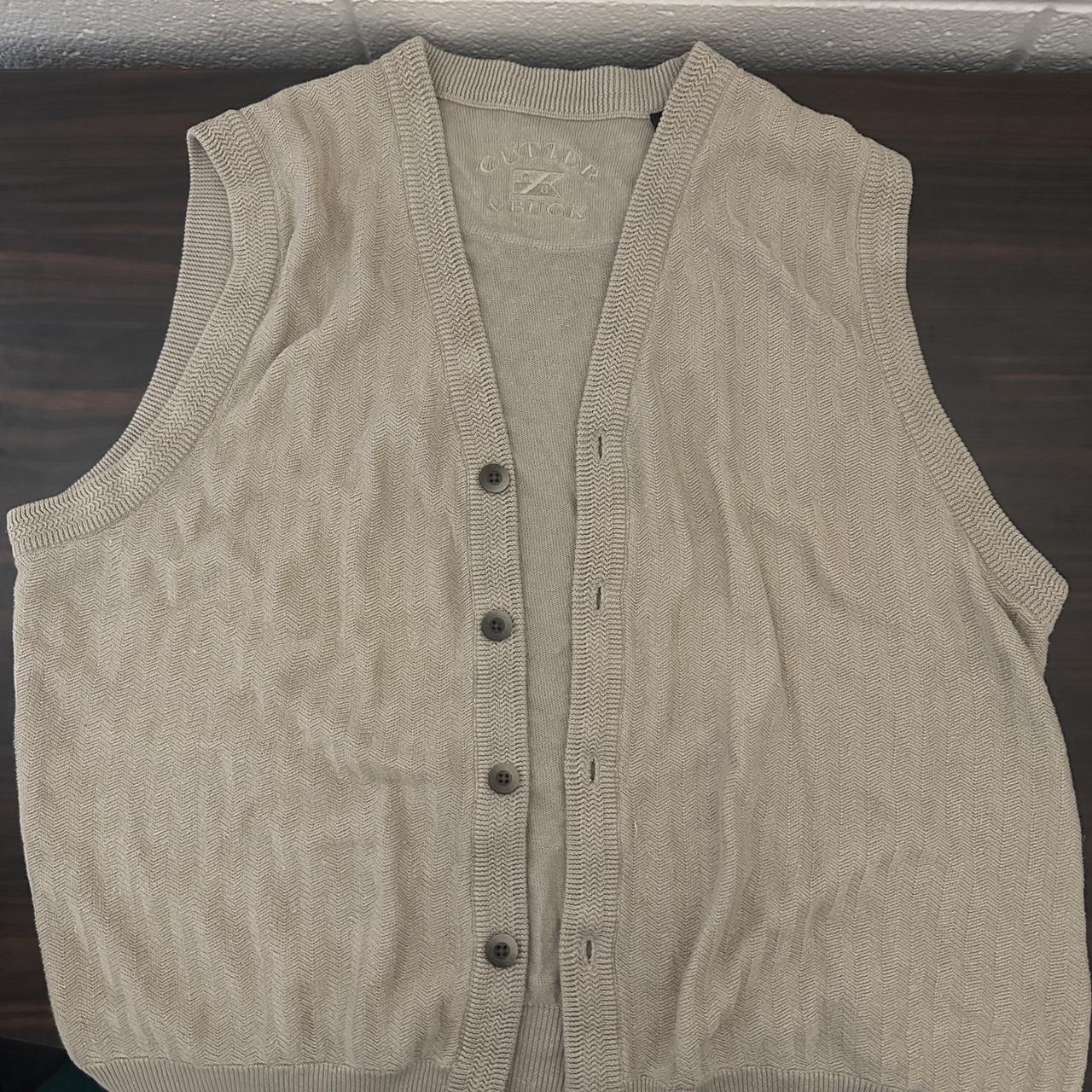 Cutter And Buck Sweatervest Size L 10/10... Depop
