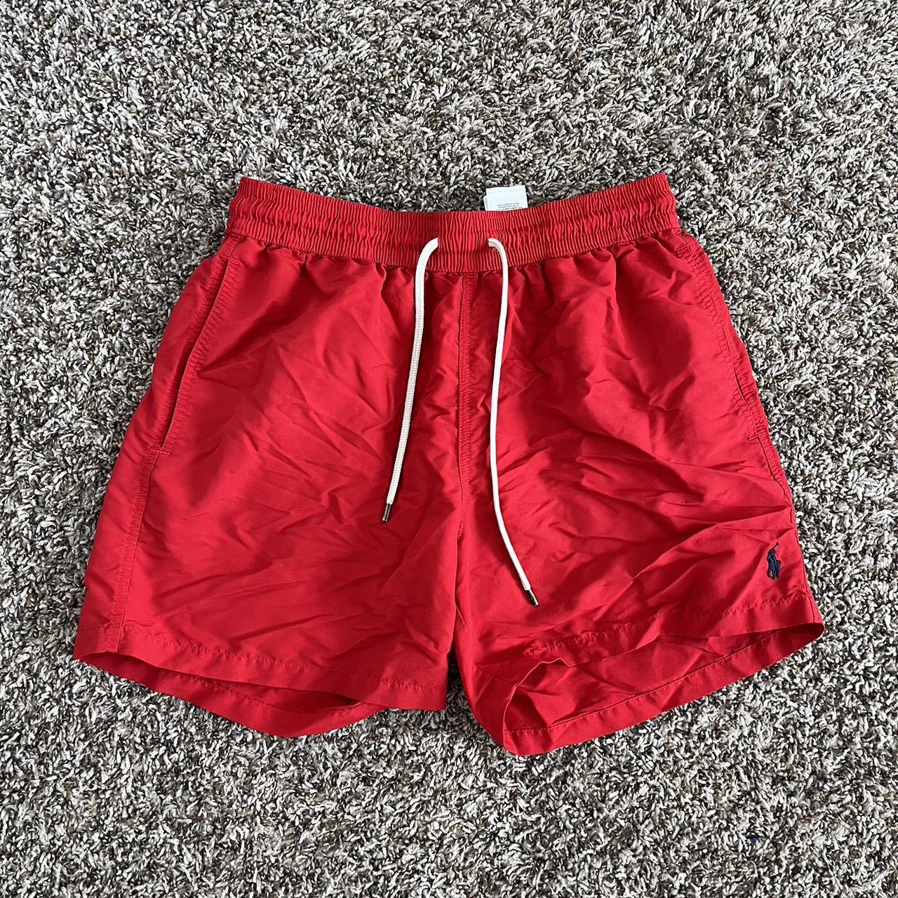 Polo Ralph Lauren Red Swim Shorts They are worn so... - Depop