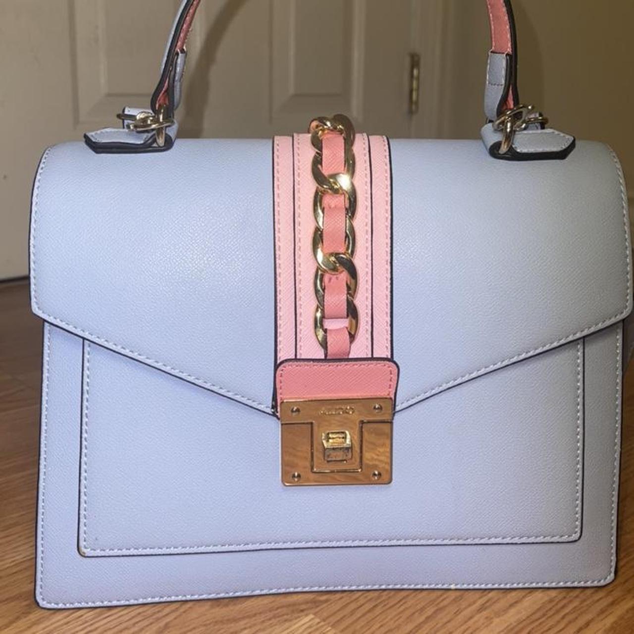 Pink and blue purse online