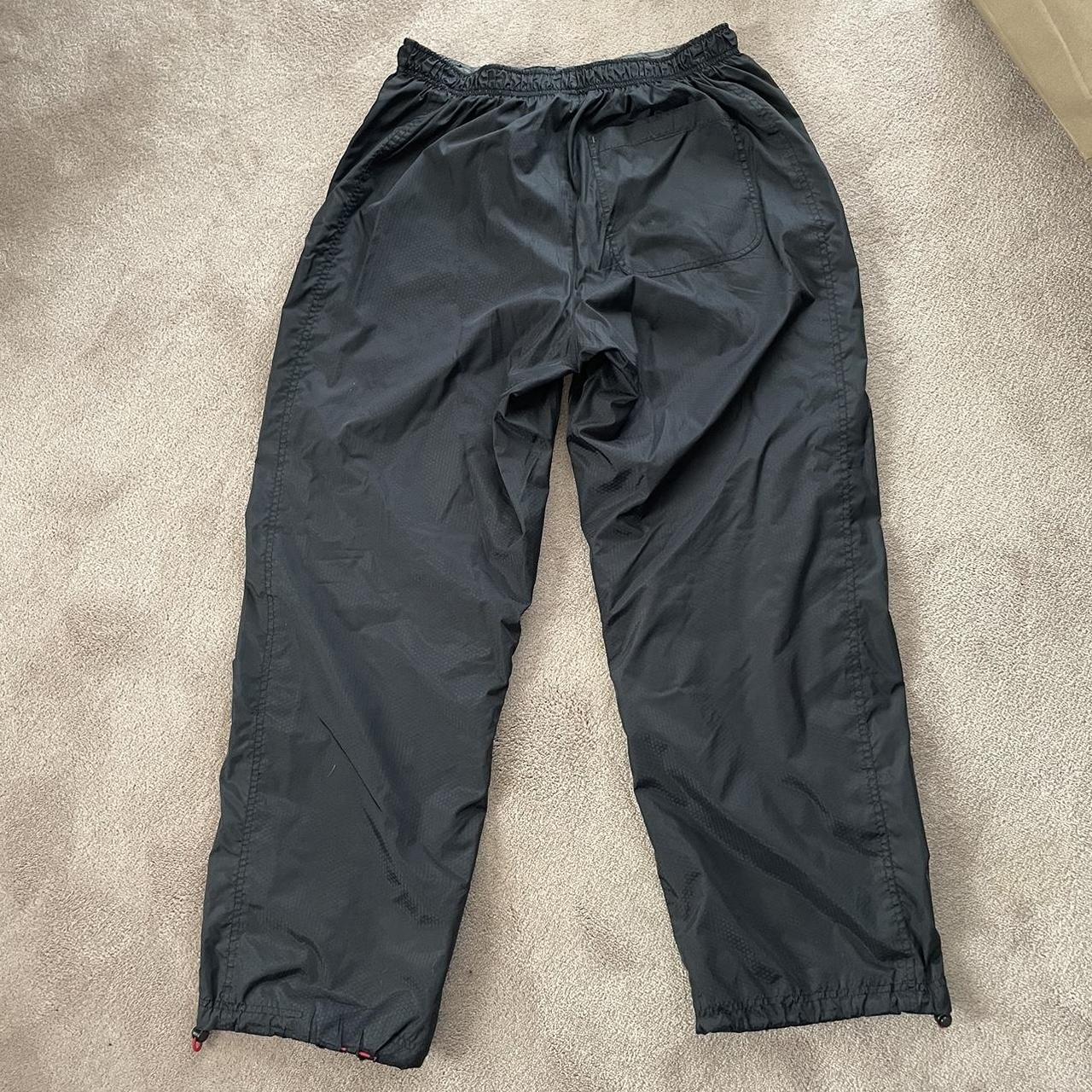 2000s baggy parachute pants Has heel bite one the... - Depop