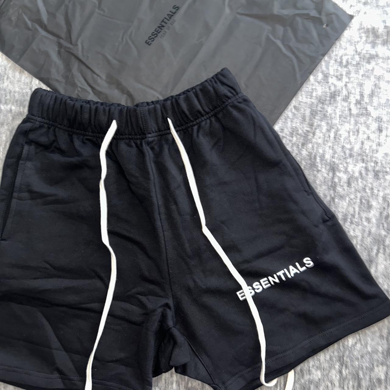 Fear of God Essentials Graphic Sweat Shorts Black