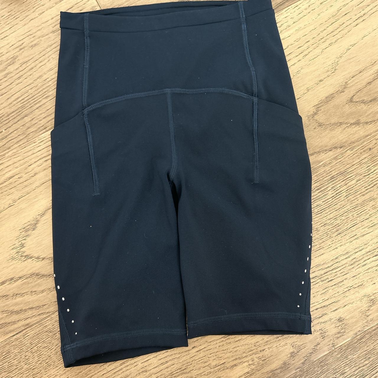 LULULEMON size 0 align navy blue shorts - Depop