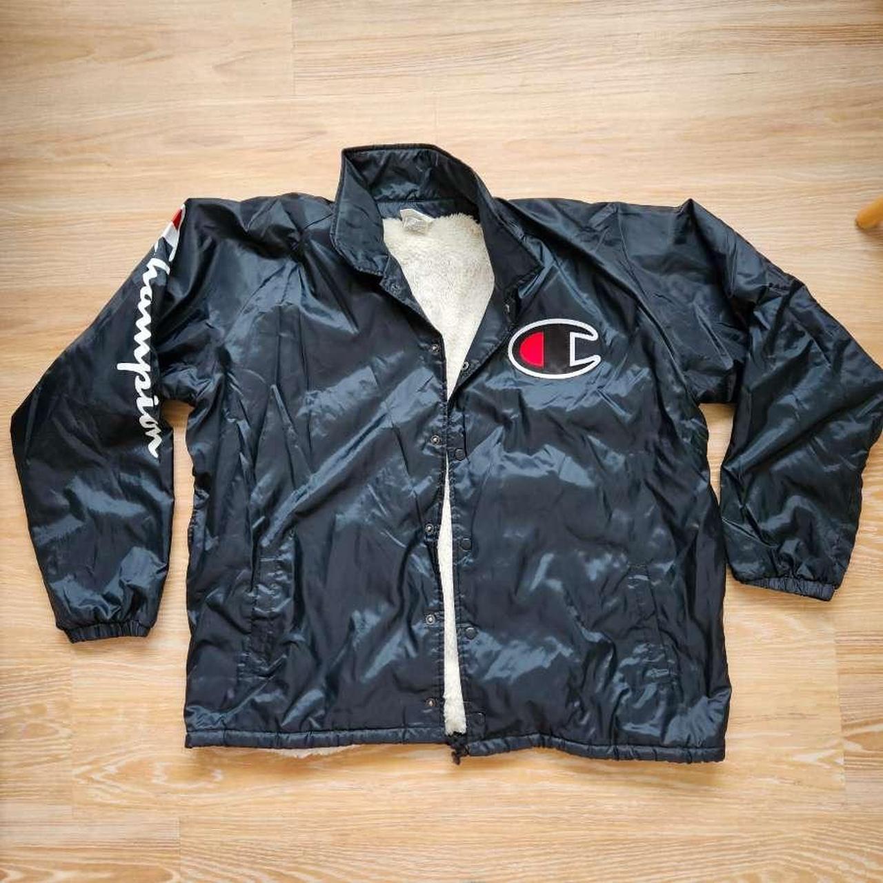 Champion fashion black coach jacket