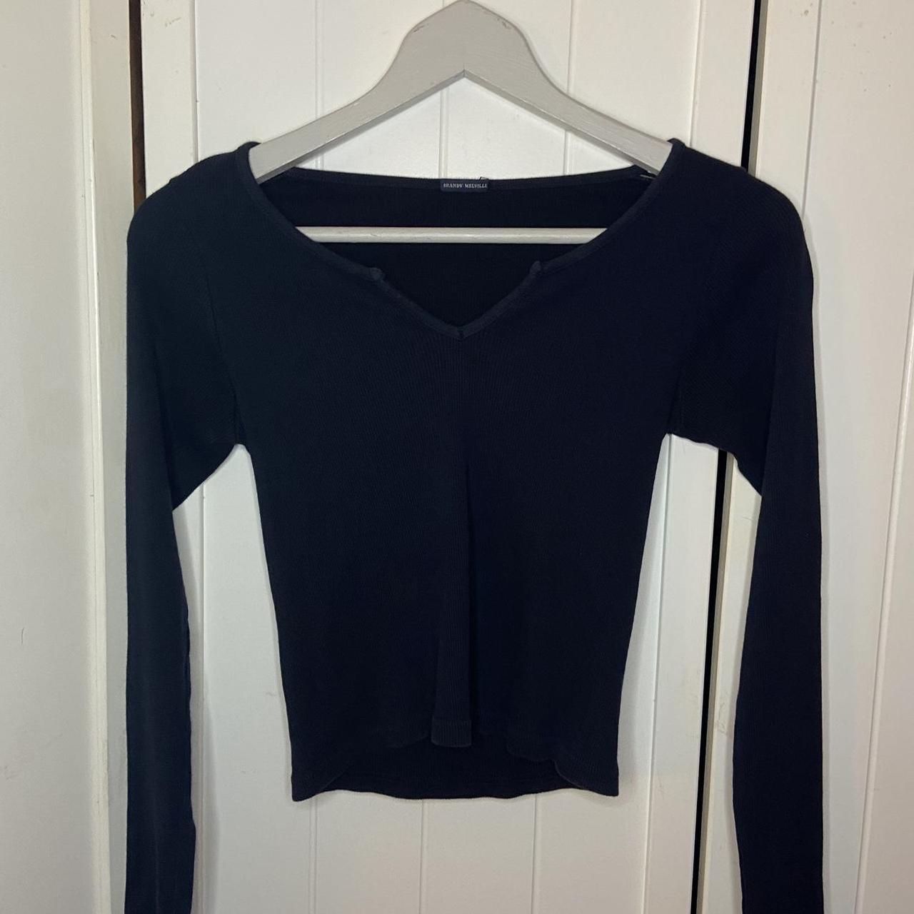 Paige Notched Top Brandy Melville Description... Depop