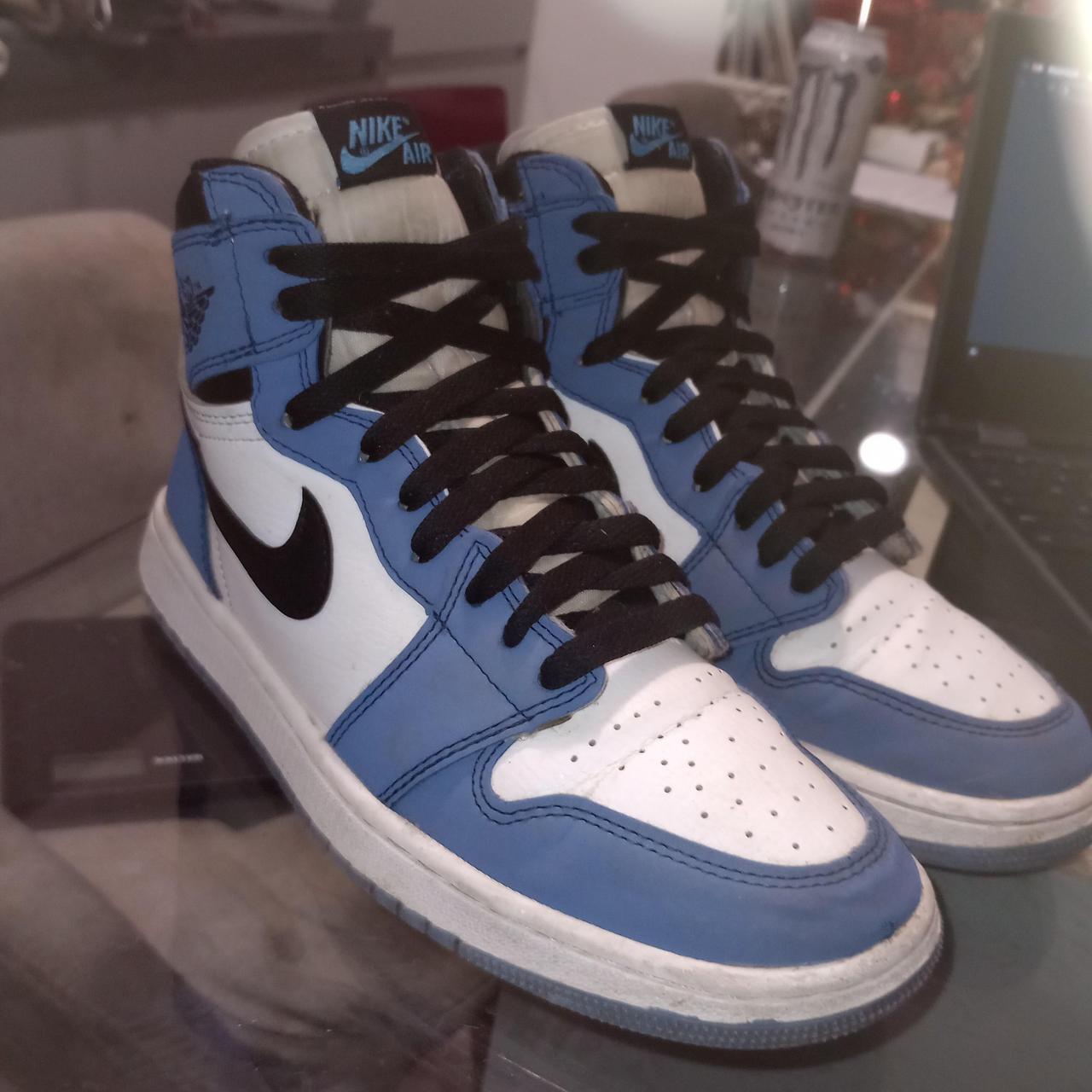 Nike air Jordan 1 high top in the UNC colour way... - Depop