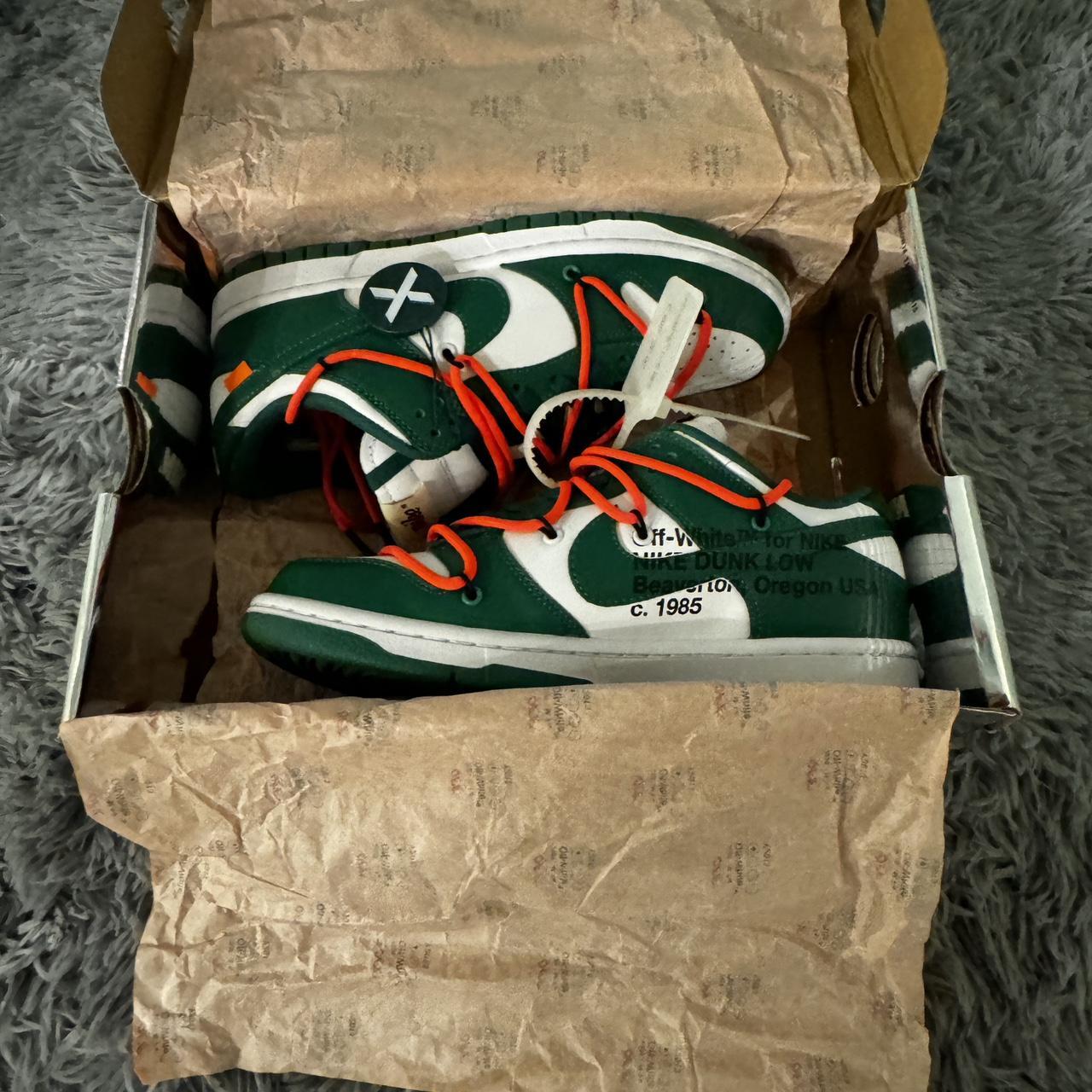 dunk green off white