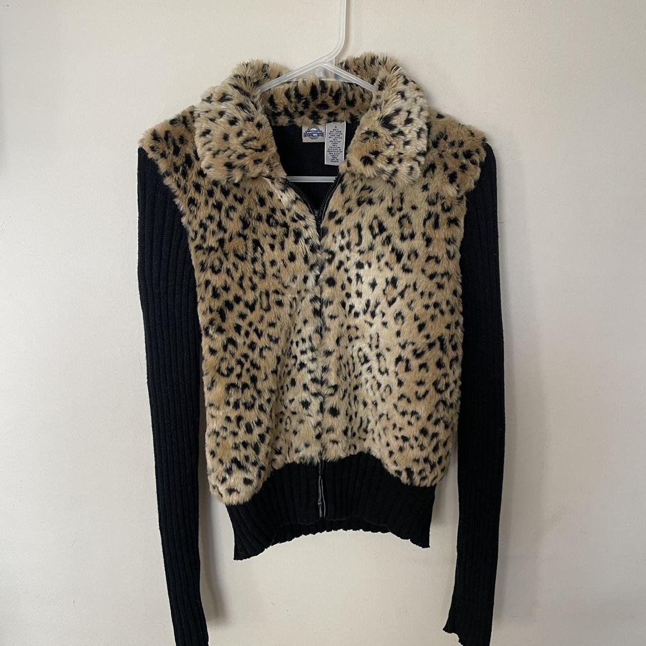 90s fur vest cardigan jacket 🌟 Faux fur 🐾 Zip up... Depop