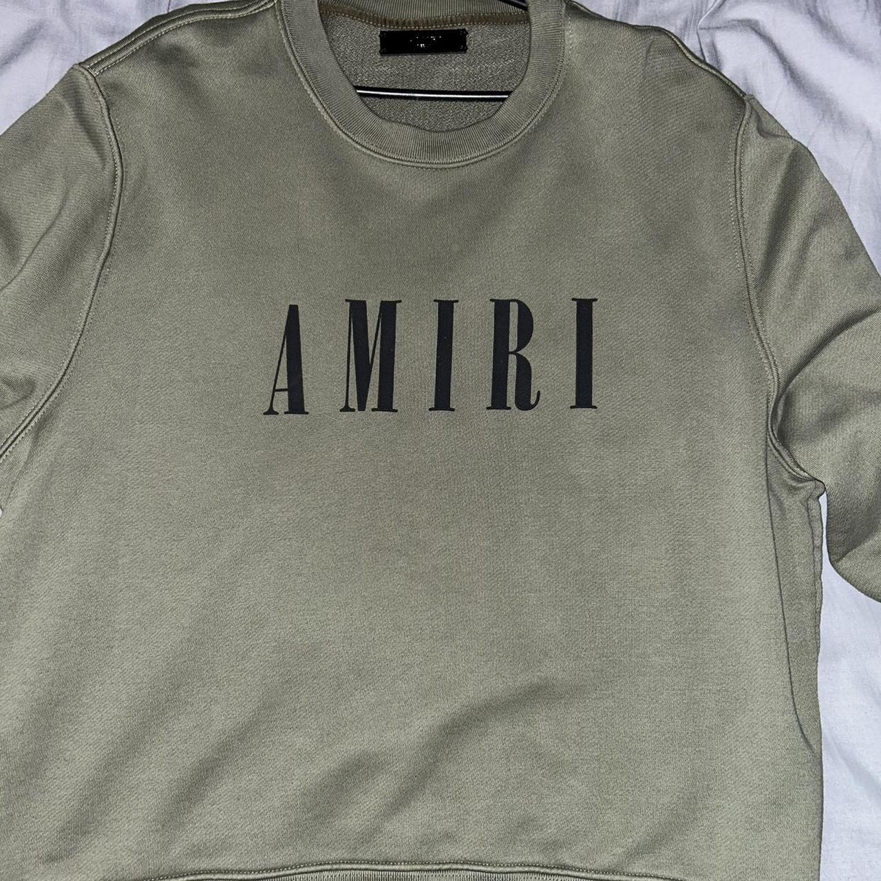 Amiri Mens Khaki Sweatshirt Condition New without Depop