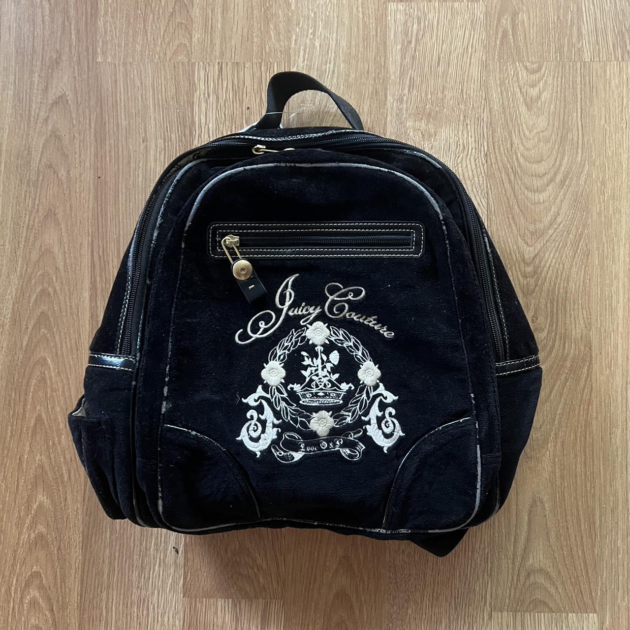 Juicy Couture Backpack Tan and black bag with the - Depop