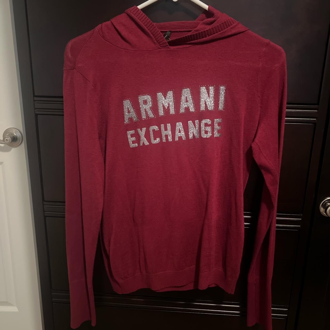 Red armani on sale exchange hoodie