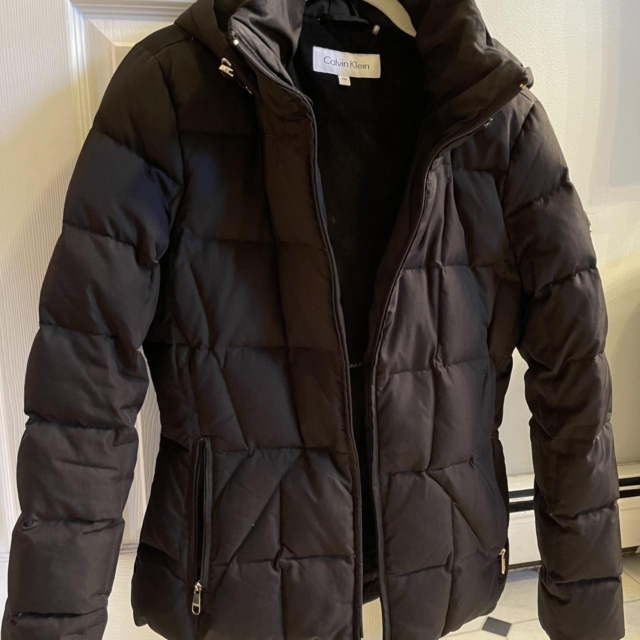 Calvin klein petite sale puffer coat