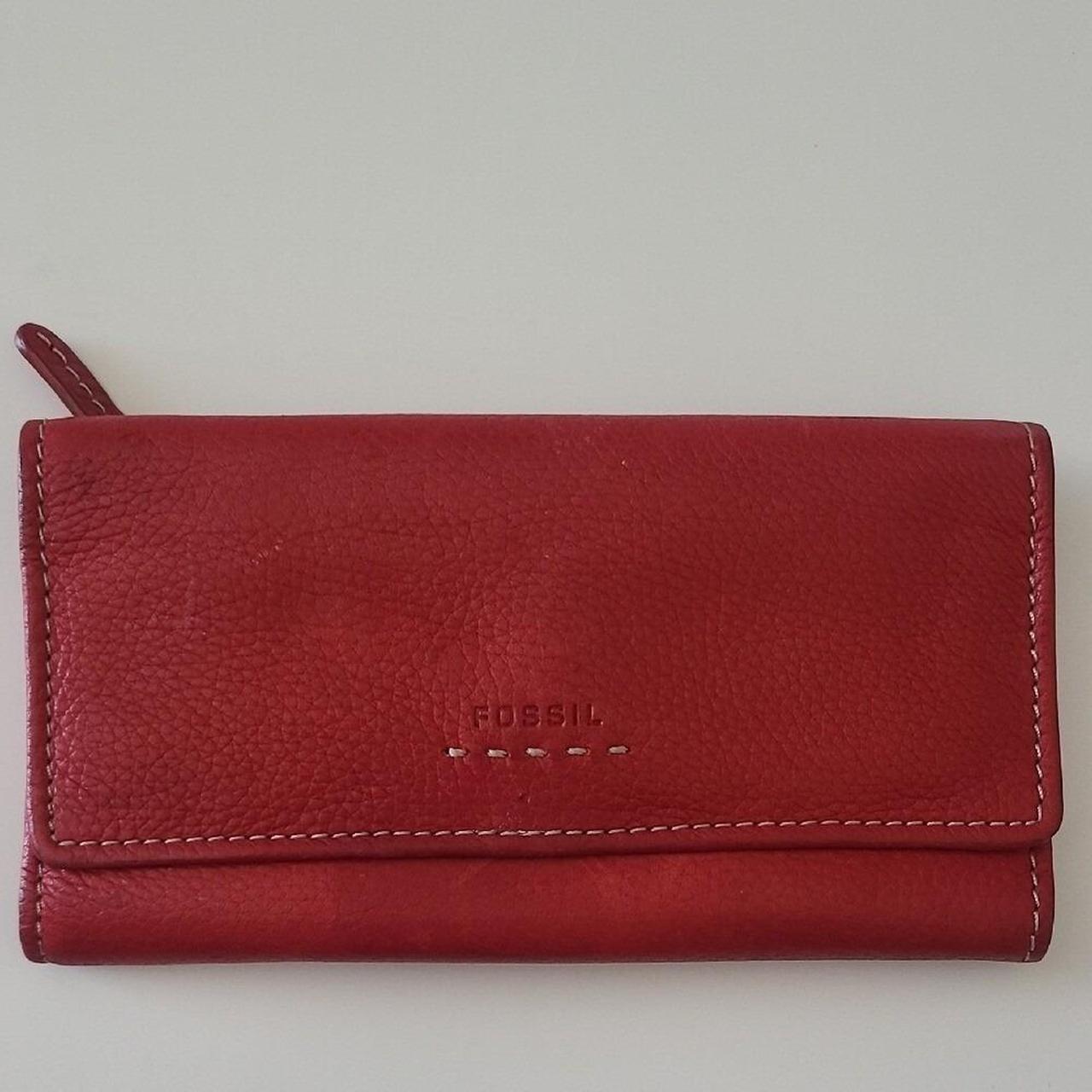 Fossil Women's Wallets - Red – Fossil Red Leather… - image 1