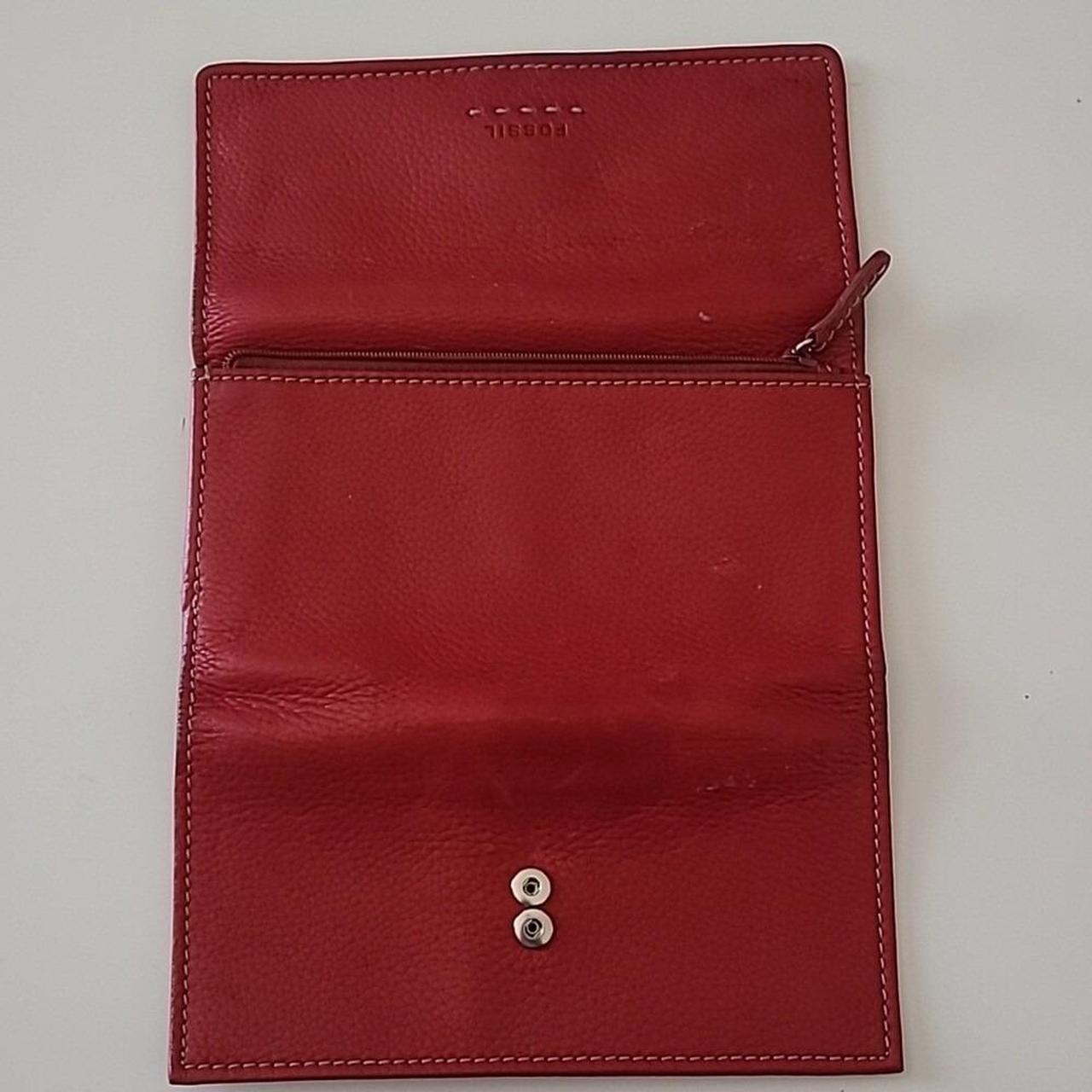 Fossil Women's Wallets - Red – Fossil Red Leather… - image 4