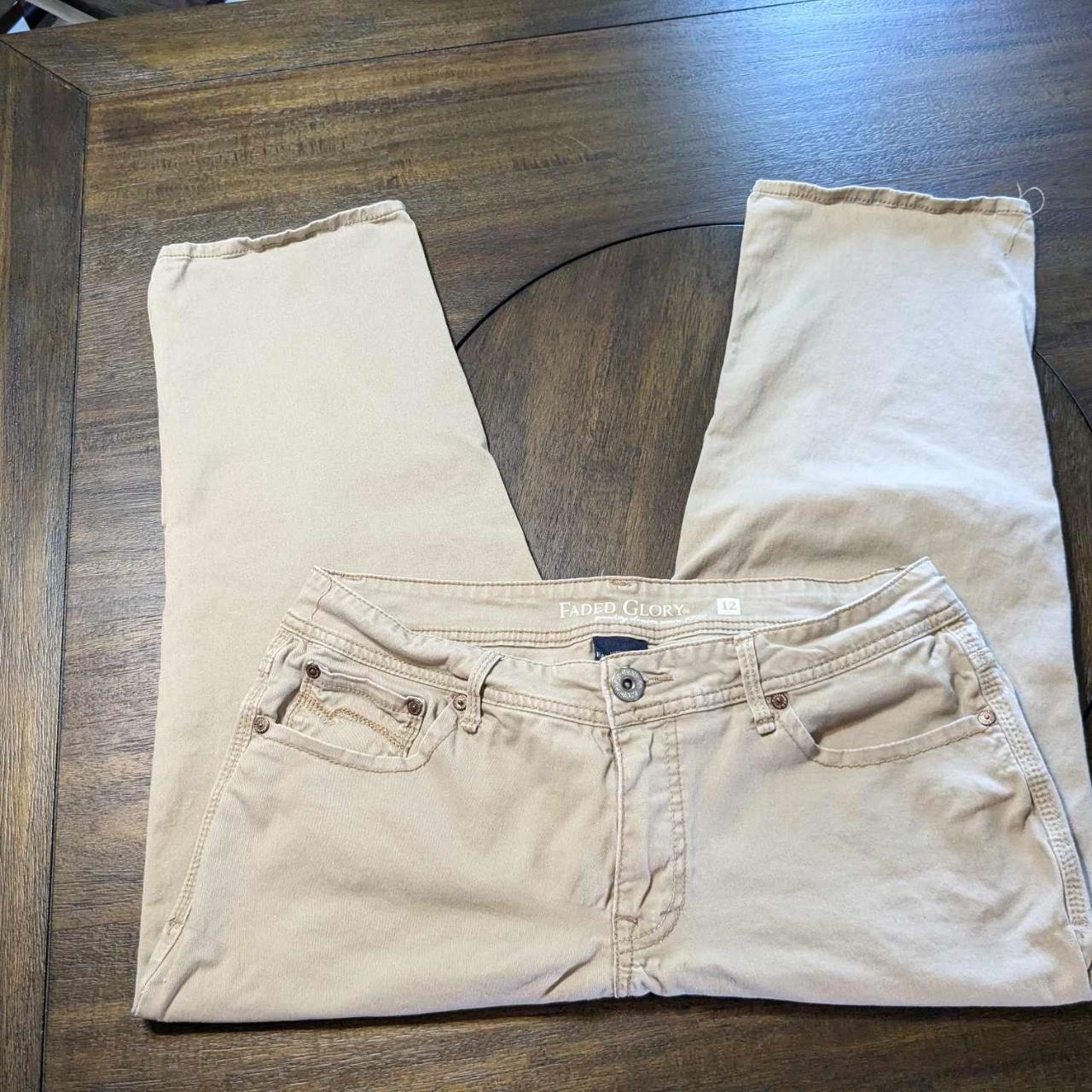 Faded Glory Khaki Capris Women's size 12