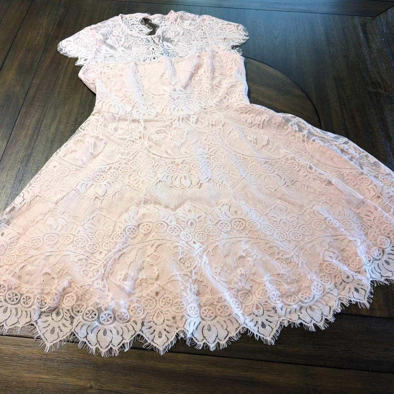 Bb dakota pink lace dress hotsell