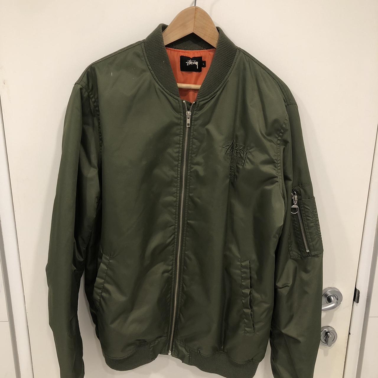 Green jacket outlet orange lining