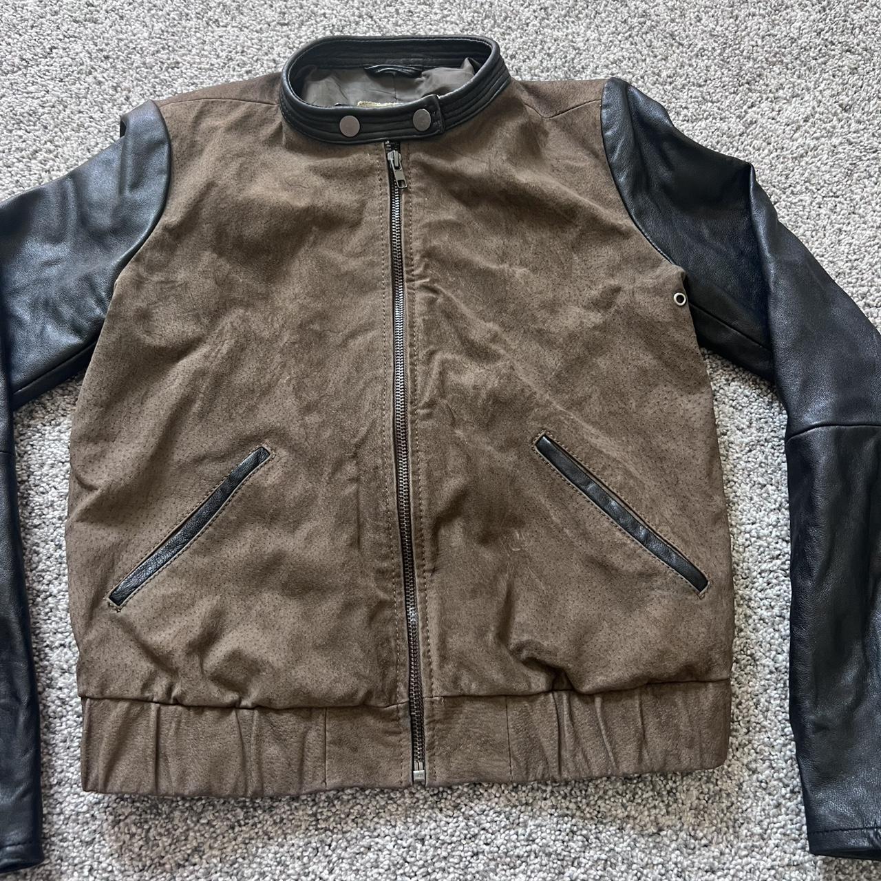Mango Women's Bomber Jacket - Brown - XS – MANGO LEATHER BROWN Suede BLACK Colorblock WOMEN'S …