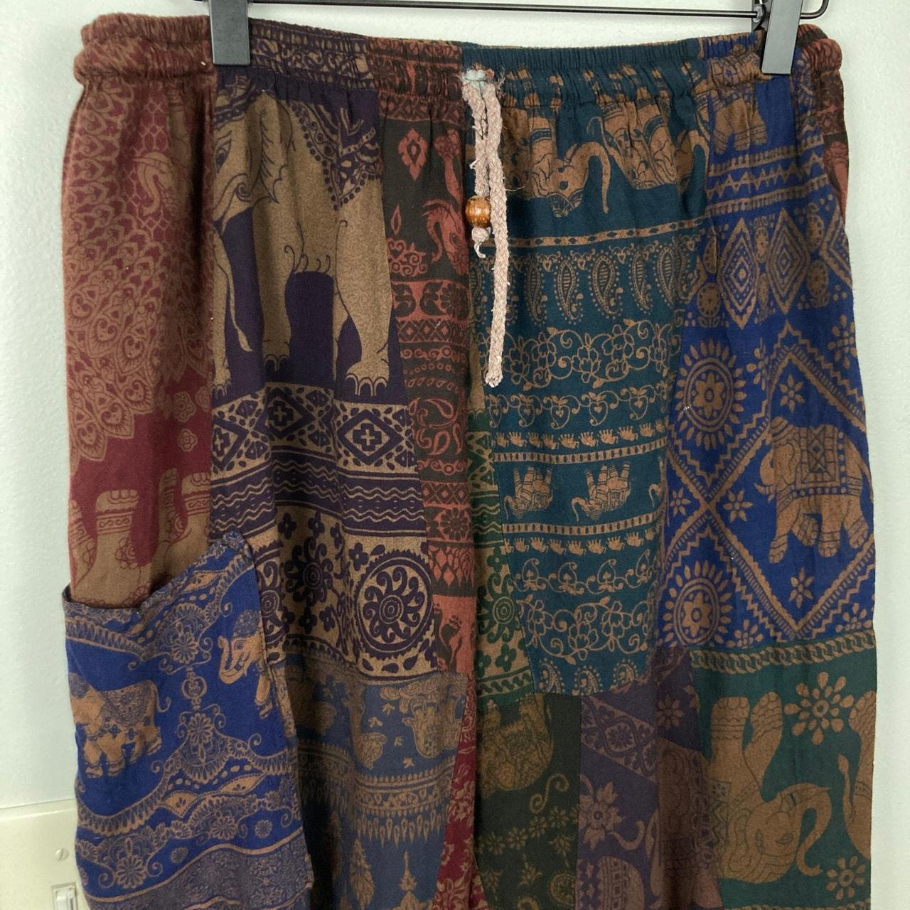 Preloved Women's Pants - Multi - M – Patchwork El… - image 3