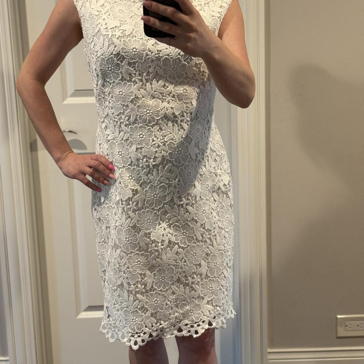 Women Ralph Lauren white lace dress. Perfect. Depop