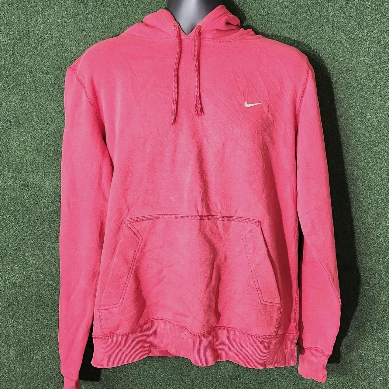 Red Nike Hoodie, size L check measurements in the... Depop