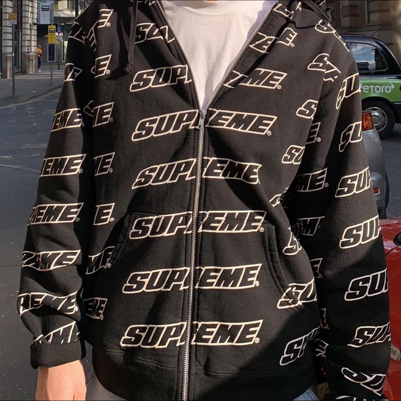 Supreme all over print hoodie sale