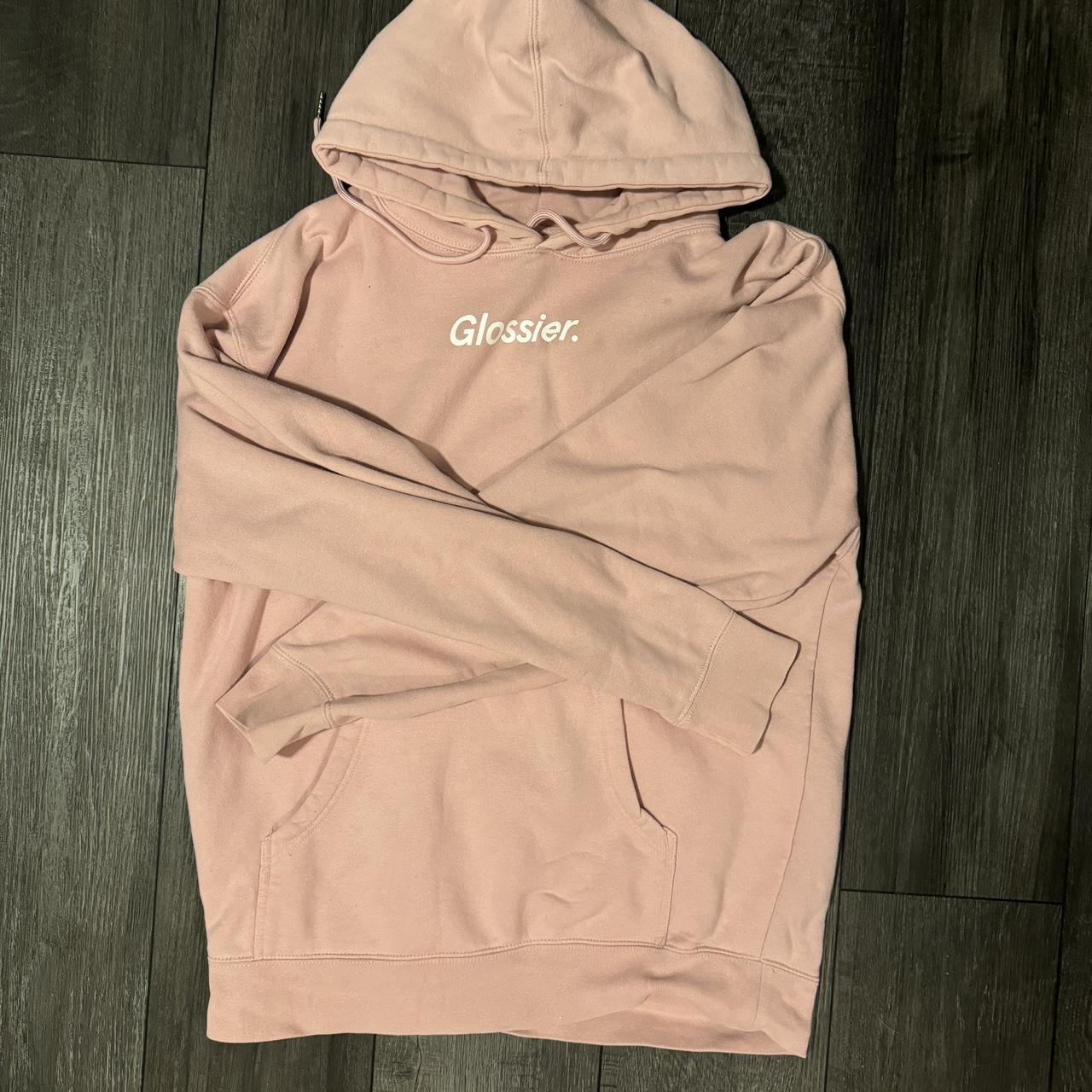 GLOSSIER hoodie Super thick cute Pinker irl