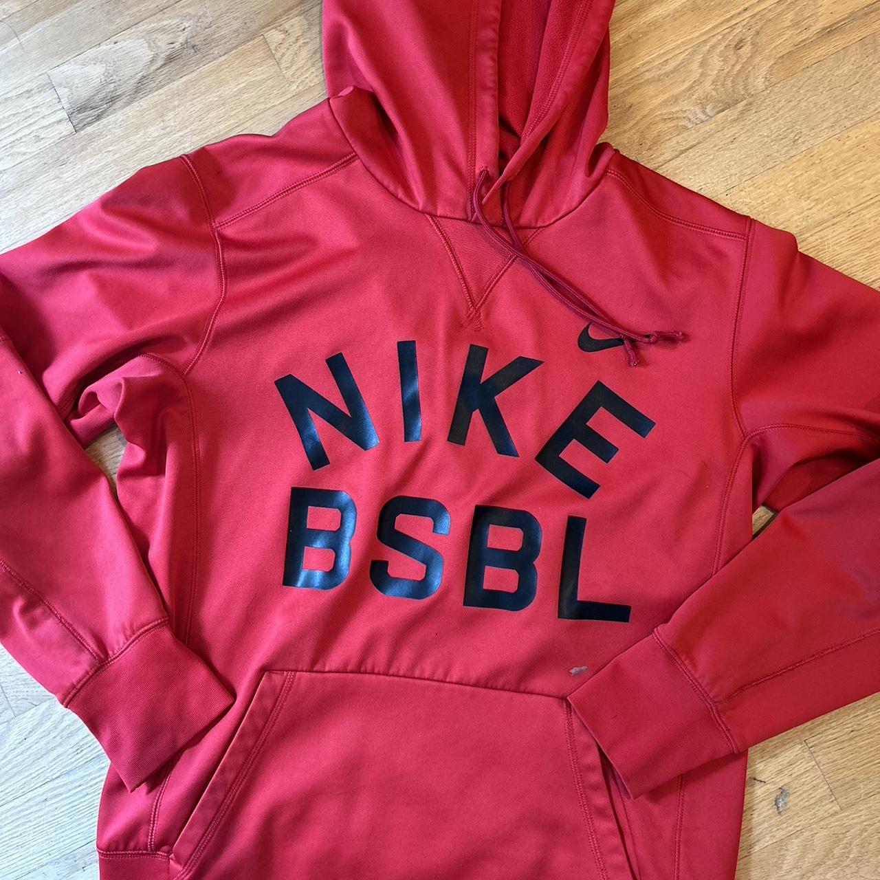 Nike BSBL hooded sweatshirt One small paint spot. Depop