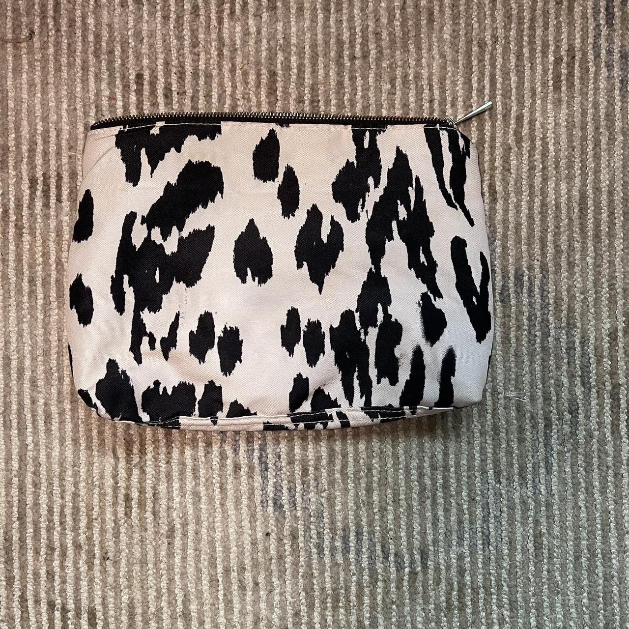 Mint velvet black and cream print cosmetic bag 25 Depop