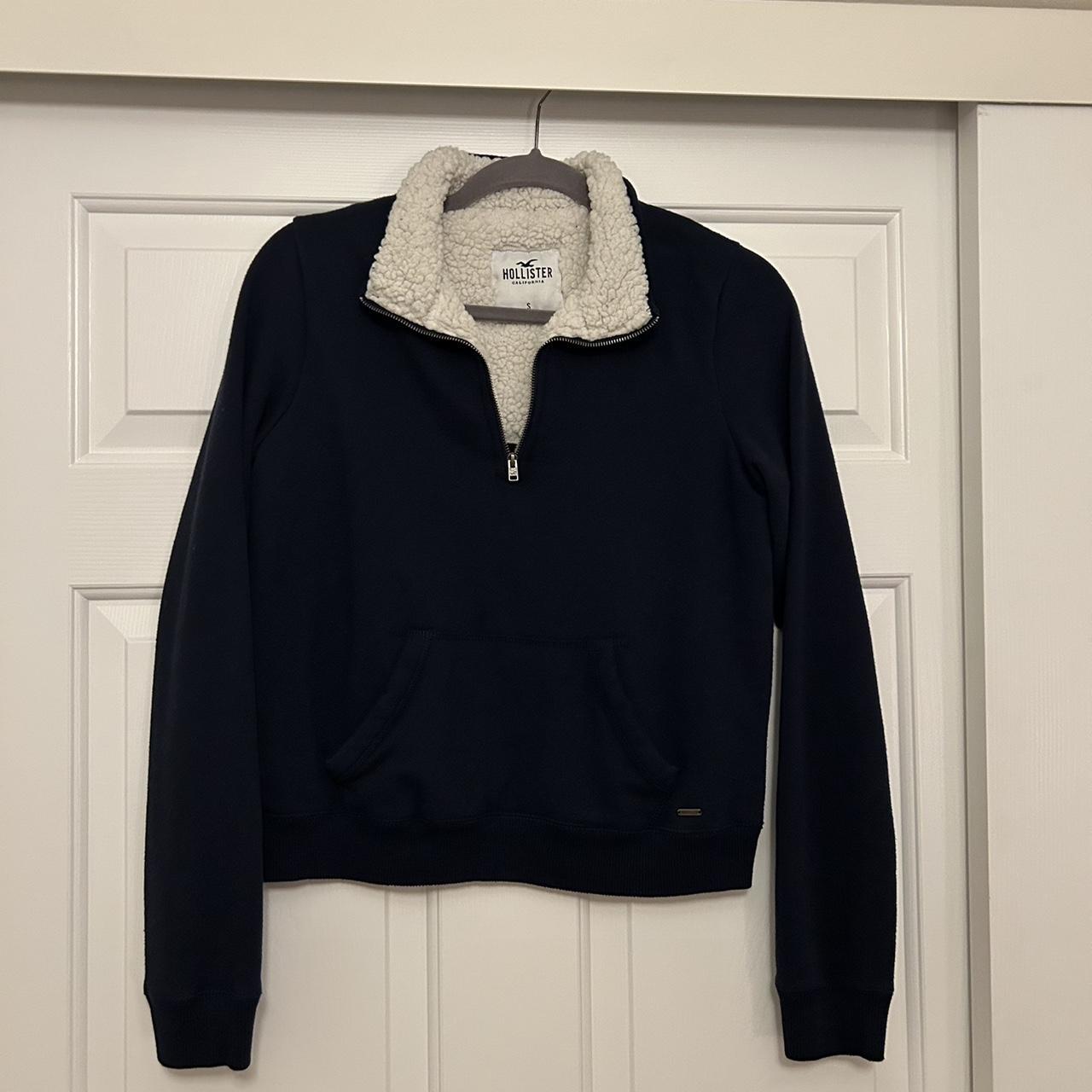 Hollister half zip sherpa best sale