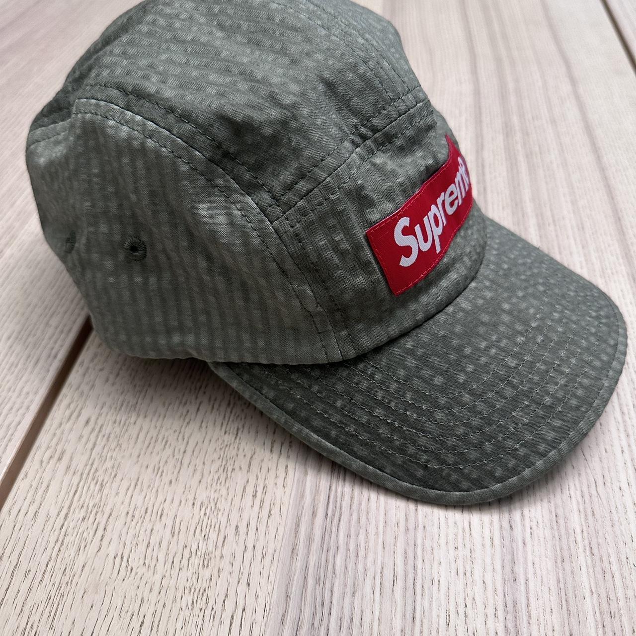 Supreme Tonal Seersucker Camp Cap クロ 夏季