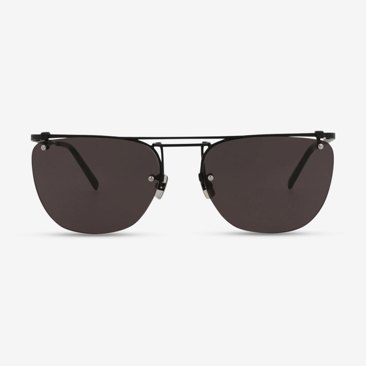 Saint Laurent Paris Men's Aviator Sunglasses Black – Saint