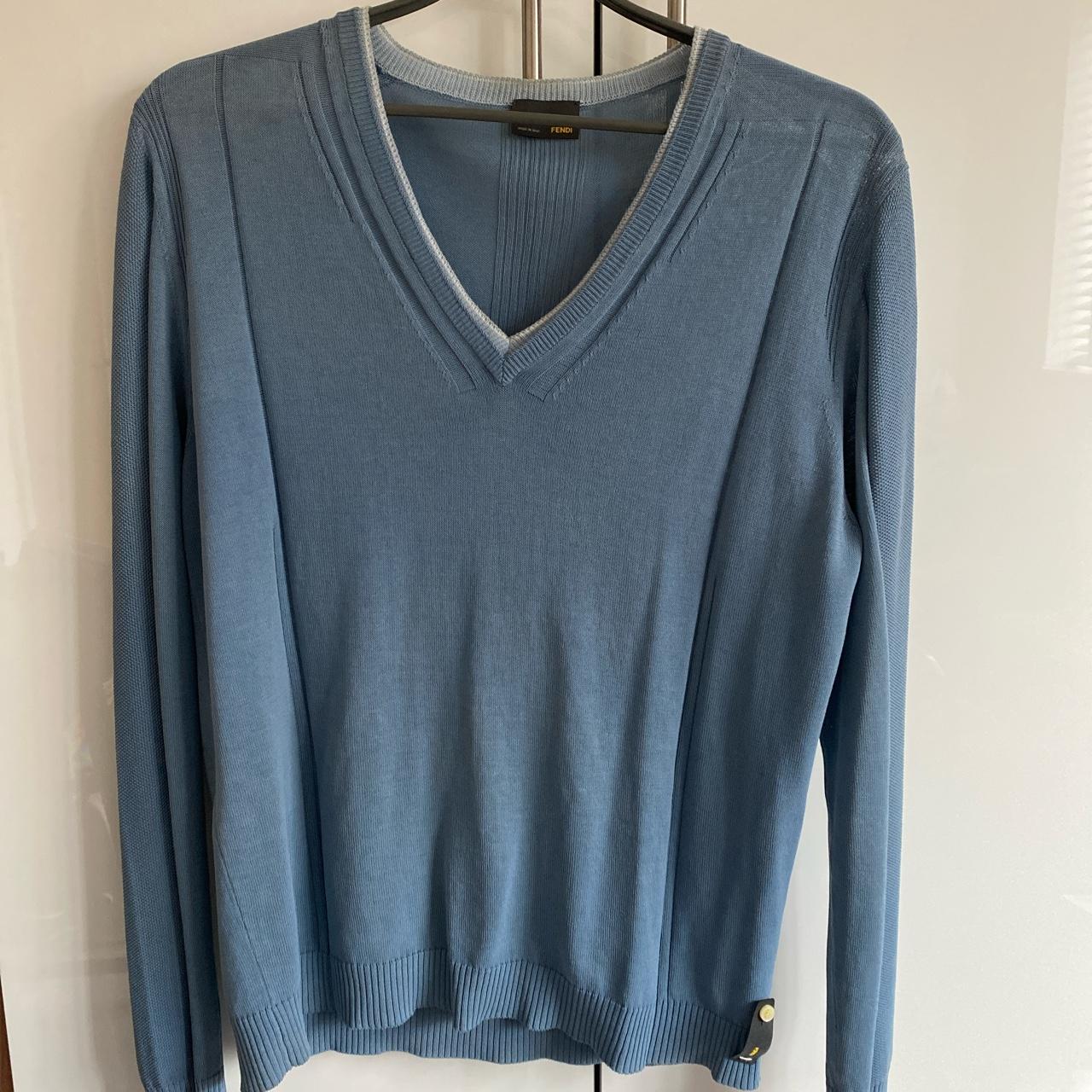 Fendi blue outlet jumper