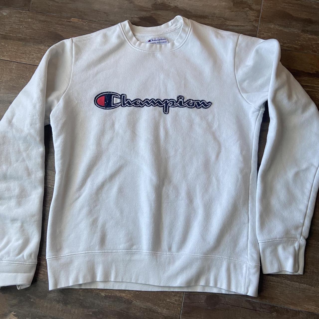 White champion Crewneck sweater