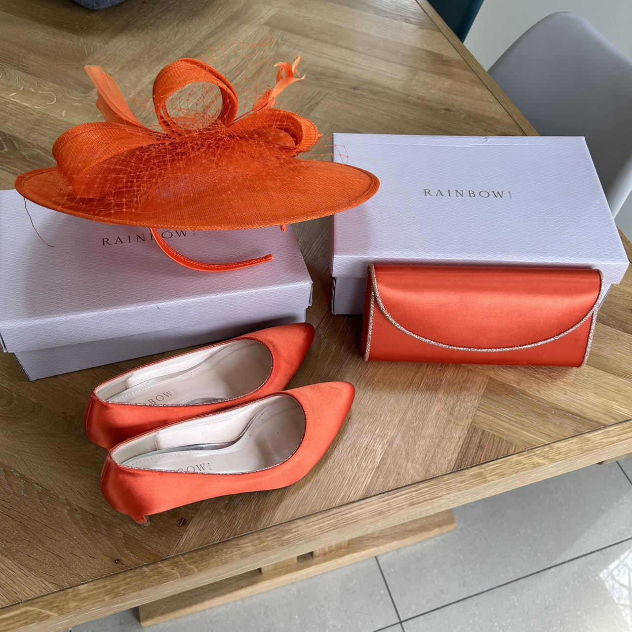 Shoes Burnt Orange Clutch Orange Size Wedding-special Occasion Court