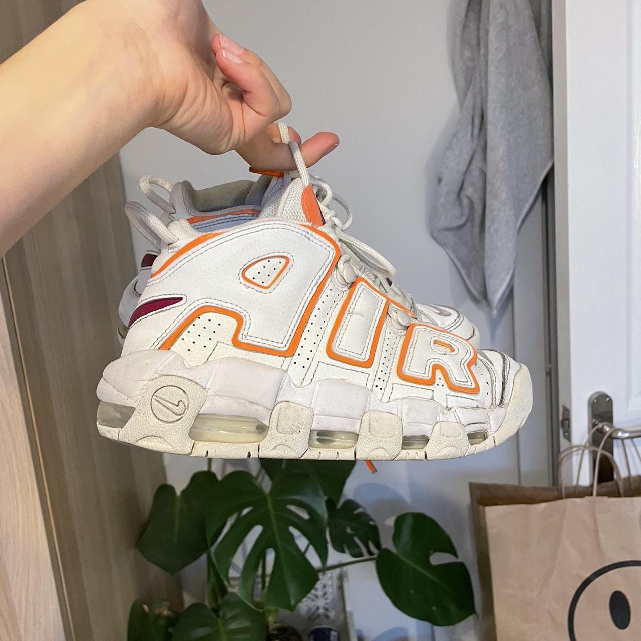 uptempos white and pink