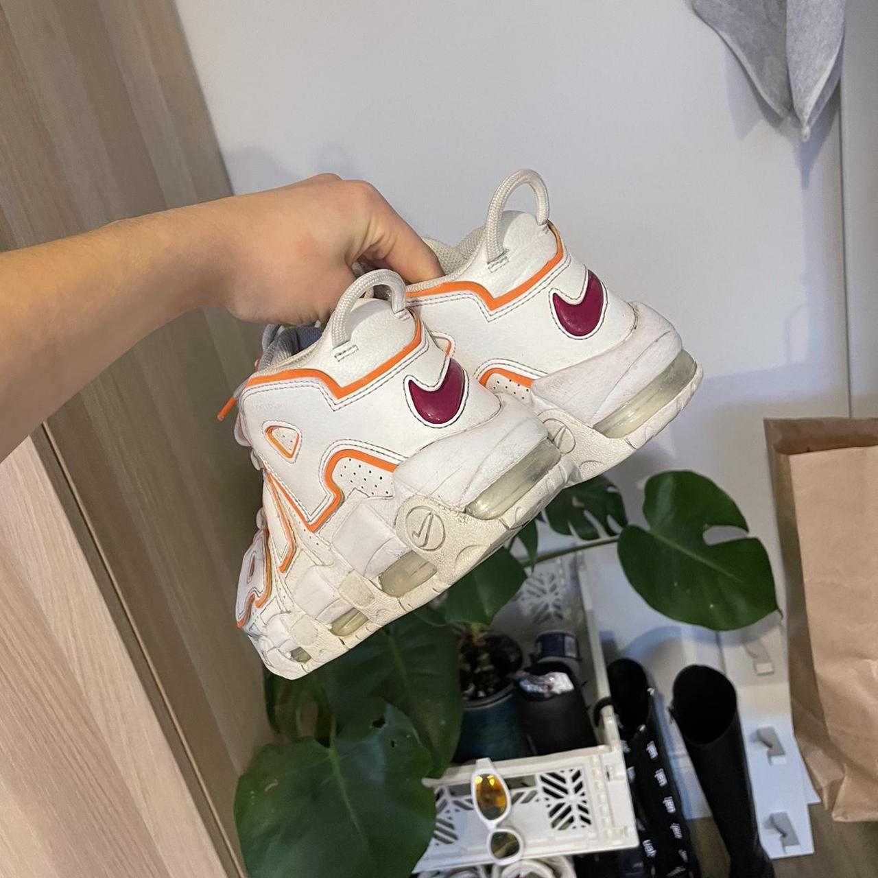 uptempos white and pink