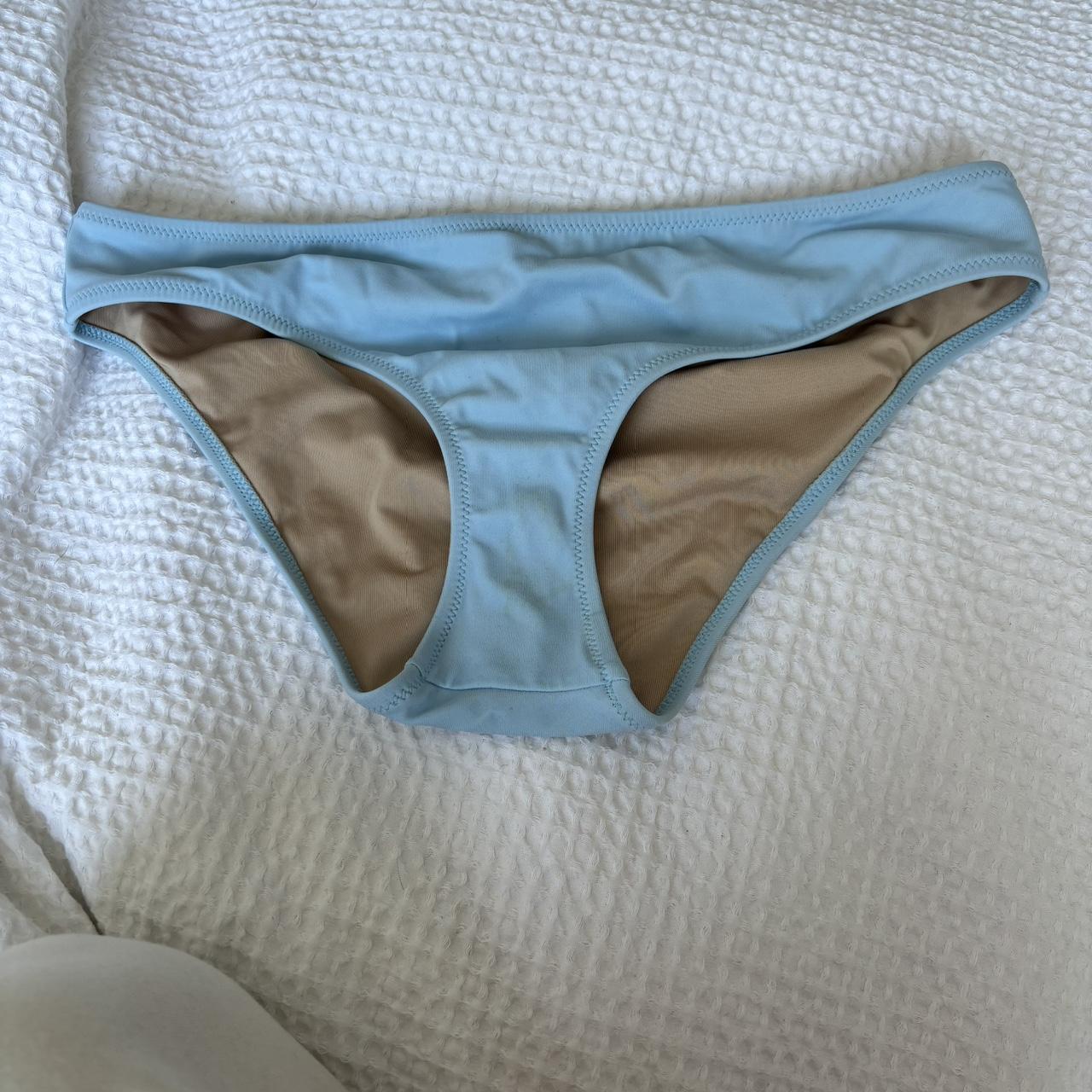 Target light blue bikini bottoms Never worn Size... - Depop